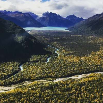 a view of the side of a mountain